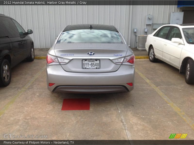 Harbor Gray Metallic / Gray 2012 Hyundai Sonata Hybrid
