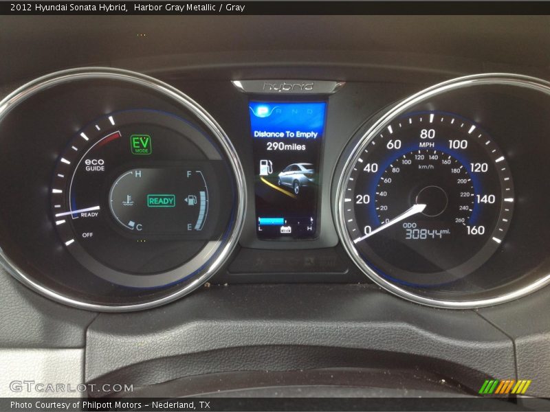 Harbor Gray Metallic / Gray 2012 Hyundai Sonata Hybrid