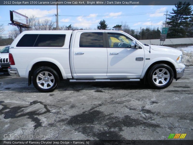 Bright White / Dark Slate Gray/Russet 2012 Dodge Ram 1500 Laramie Longhorn Crew Cab 4x4