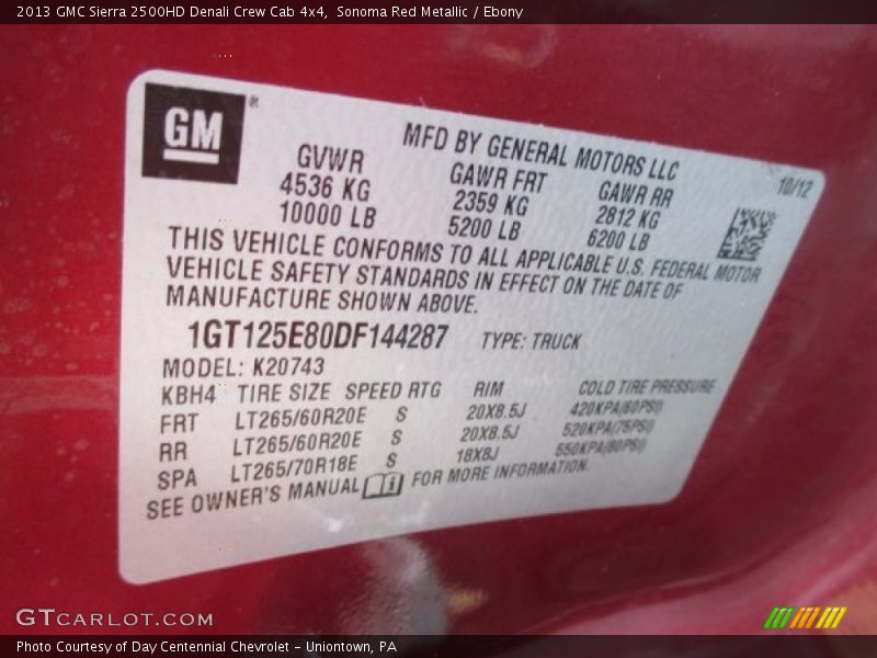 Sonoma Red Metallic / Ebony 2013 GMC Sierra 2500HD Denali Crew Cab 4x4