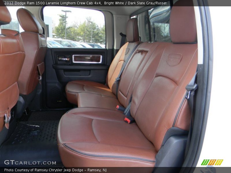 Bright White / Dark Slate Gray/Russet 2012 Dodge Ram 1500 Laramie Longhorn Crew Cab 4x4