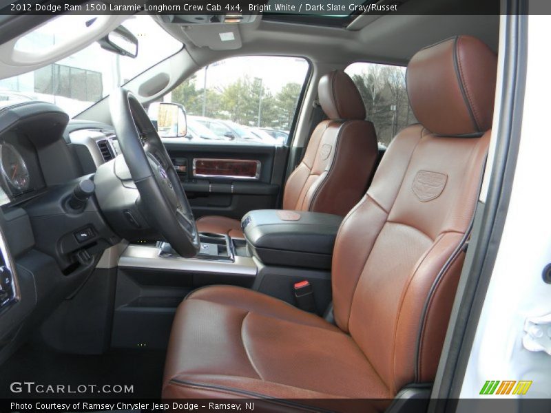  2012 Ram 1500 Laramie Longhorn Crew Cab 4x4 Dark Slate Gray/Russet Interior