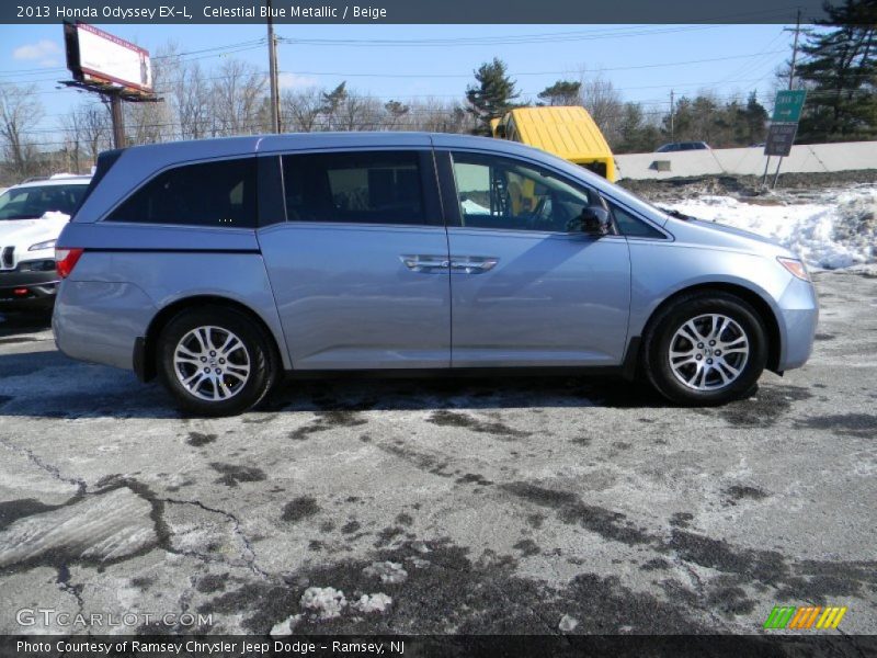 Celestial Blue Metallic / Beige 2013 Honda Odyssey EX-L