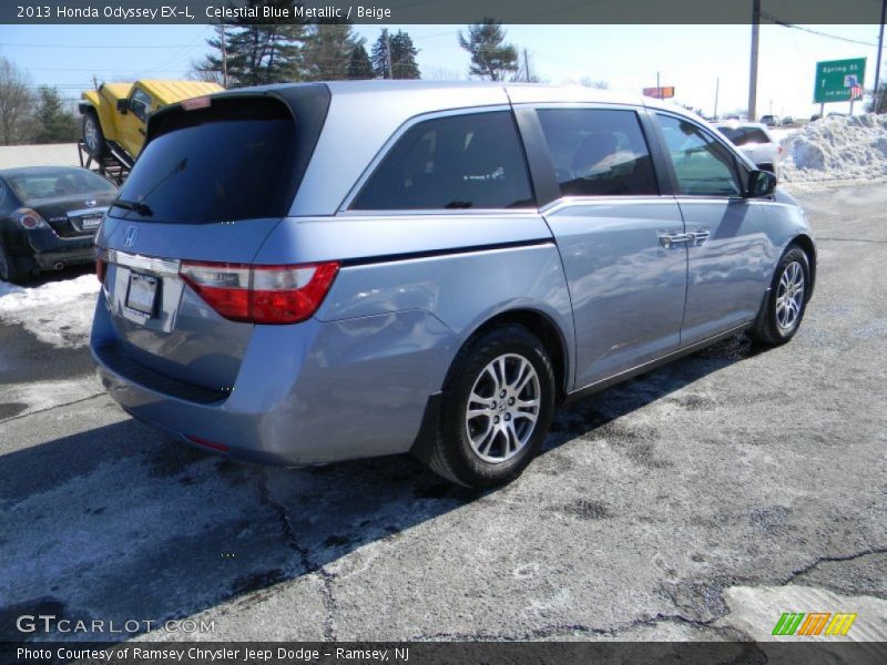 Celestial Blue Metallic / Beige 2013 Honda Odyssey EX-L