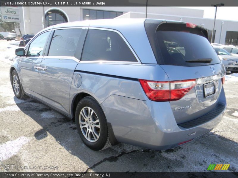 Celestial Blue Metallic / Beige 2013 Honda Odyssey EX-L