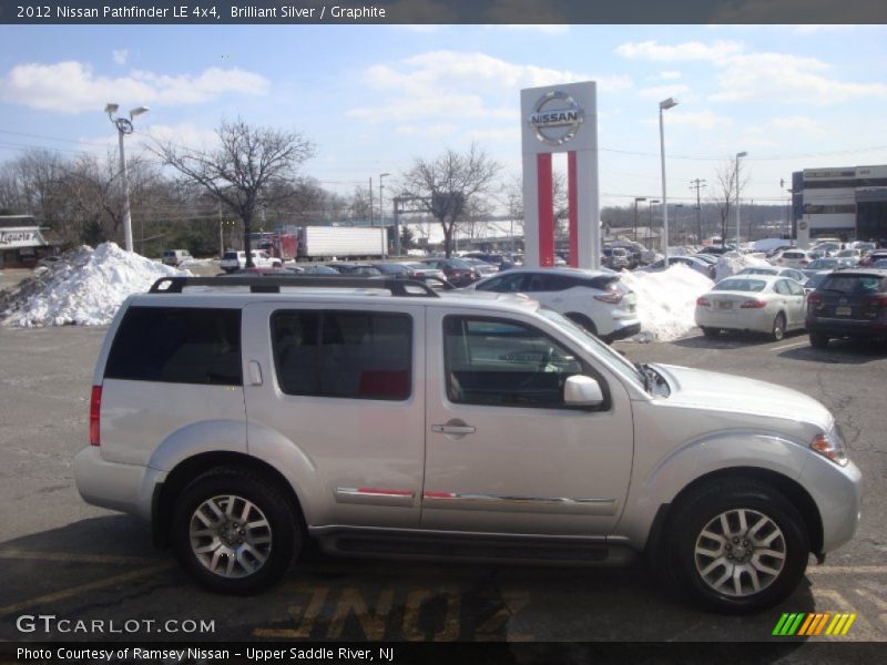 Brilliant Silver / Graphite 2012 Nissan Pathfinder LE 4x4