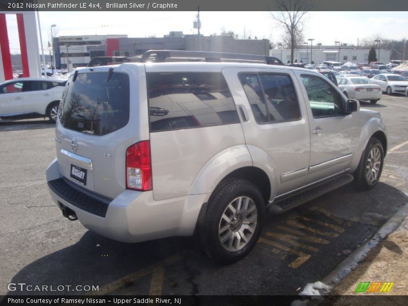 Brilliant Silver / Graphite 2012 Nissan Pathfinder LE 4x4