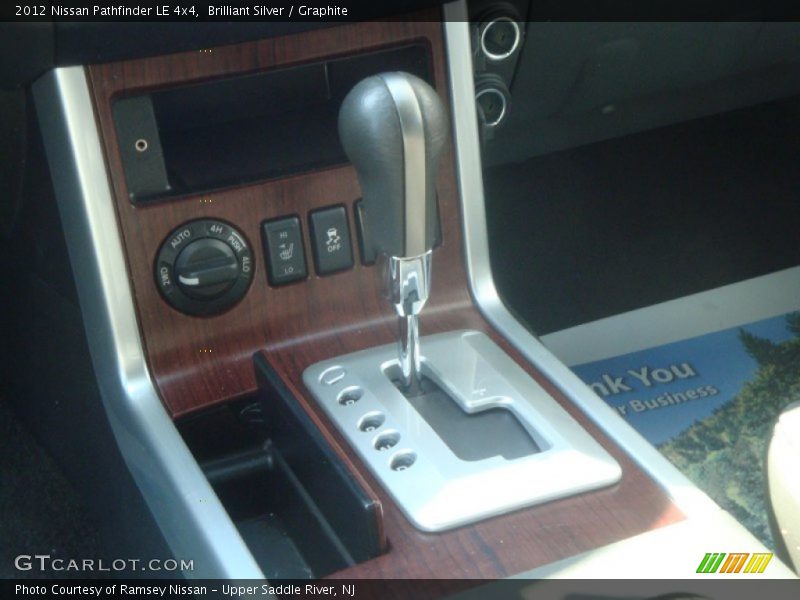 Brilliant Silver / Graphite 2012 Nissan Pathfinder LE 4x4