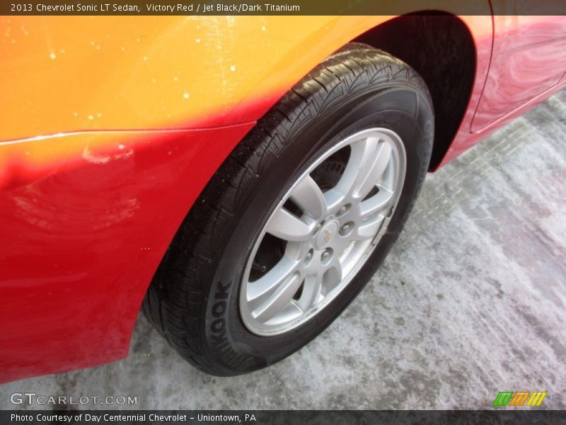 Victory Red / Jet Black/Dark Titanium 2013 Chevrolet Sonic LT Sedan