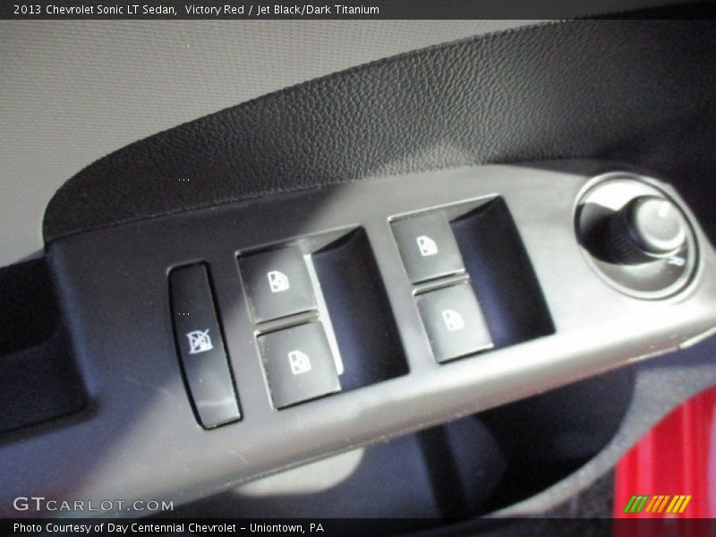 Victory Red / Jet Black/Dark Titanium 2013 Chevrolet Sonic LT Sedan