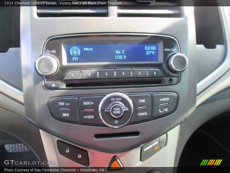 Victory Red / Jet Black/Dark Titanium 2013 Chevrolet Sonic LT Sedan