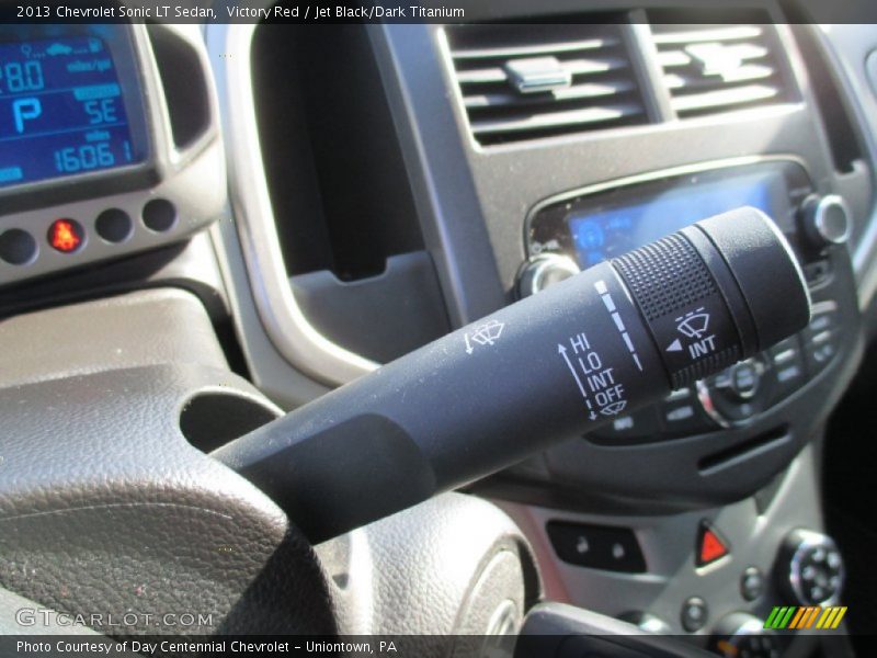 Victory Red / Jet Black/Dark Titanium 2013 Chevrolet Sonic LT Sedan