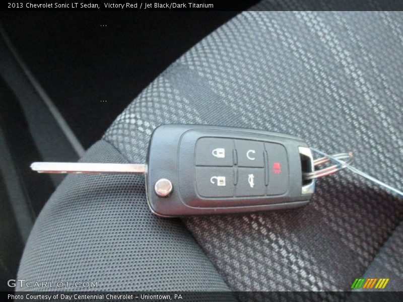 Victory Red / Jet Black/Dark Titanium 2013 Chevrolet Sonic LT Sedan