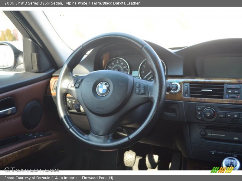 Alpine White / Terra/Black Dakota Leather 2006 BMW 3 Series 325xi Sedan