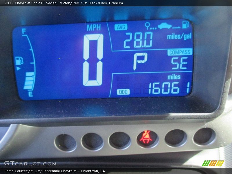Victory Red / Jet Black/Dark Titanium 2013 Chevrolet Sonic LT Sedan
