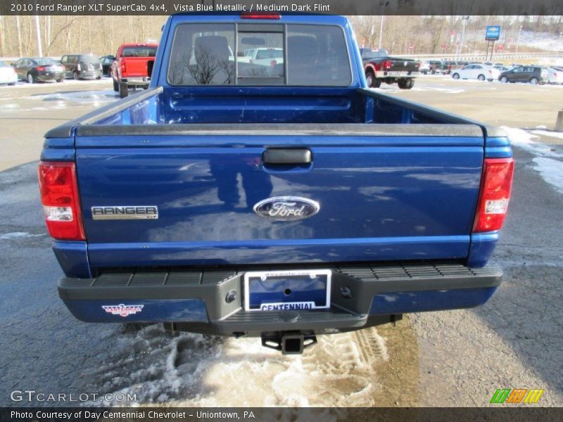 Vista Blue Metallic / Medium Dark Flint 2010 Ford Ranger XLT SuperCab 4x4