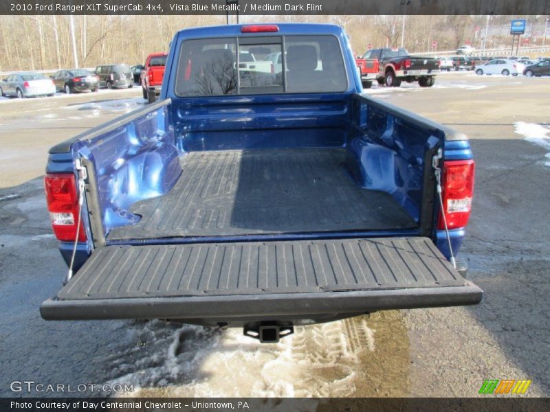 Vista Blue Metallic / Medium Dark Flint 2010 Ford Ranger XLT SuperCab 4x4