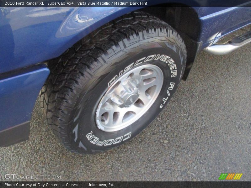 Vista Blue Metallic / Medium Dark Flint 2010 Ford Ranger XLT SuperCab 4x4