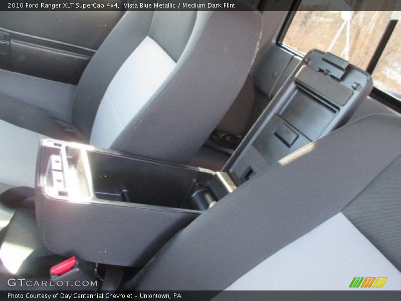 Vista Blue Metallic / Medium Dark Flint 2010 Ford Ranger XLT SuperCab 4x4