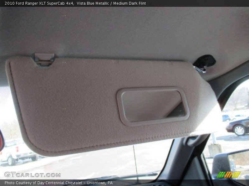 Vista Blue Metallic / Medium Dark Flint 2010 Ford Ranger XLT SuperCab 4x4