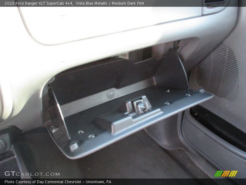 Vista Blue Metallic / Medium Dark Flint 2010 Ford Ranger XLT SuperCab 4x4