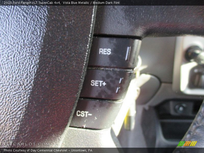 Vista Blue Metallic / Medium Dark Flint 2010 Ford Ranger XLT SuperCab 4x4