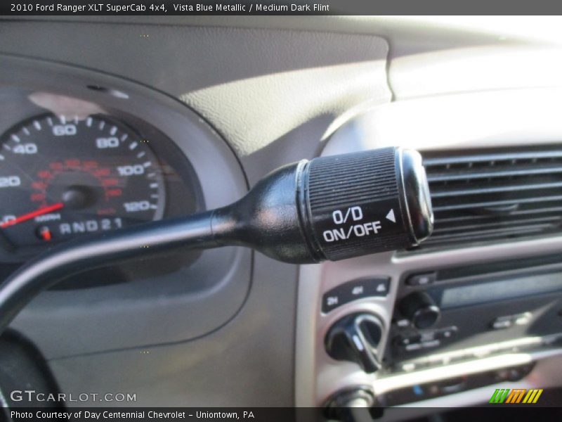 Vista Blue Metallic / Medium Dark Flint 2010 Ford Ranger XLT SuperCab 4x4