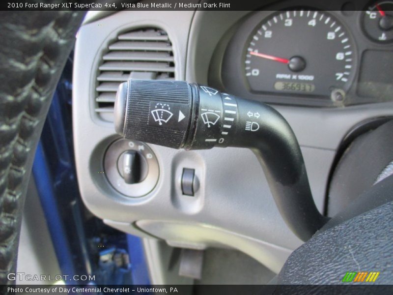 Vista Blue Metallic / Medium Dark Flint 2010 Ford Ranger XLT SuperCab 4x4