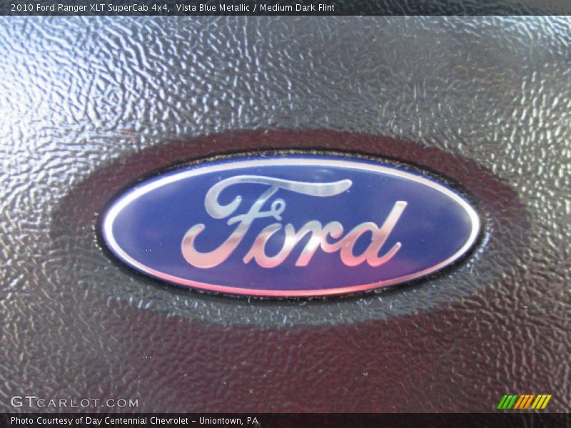 Vista Blue Metallic / Medium Dark Flint 2010 Ford Ranger XLT SuperCab 4x4