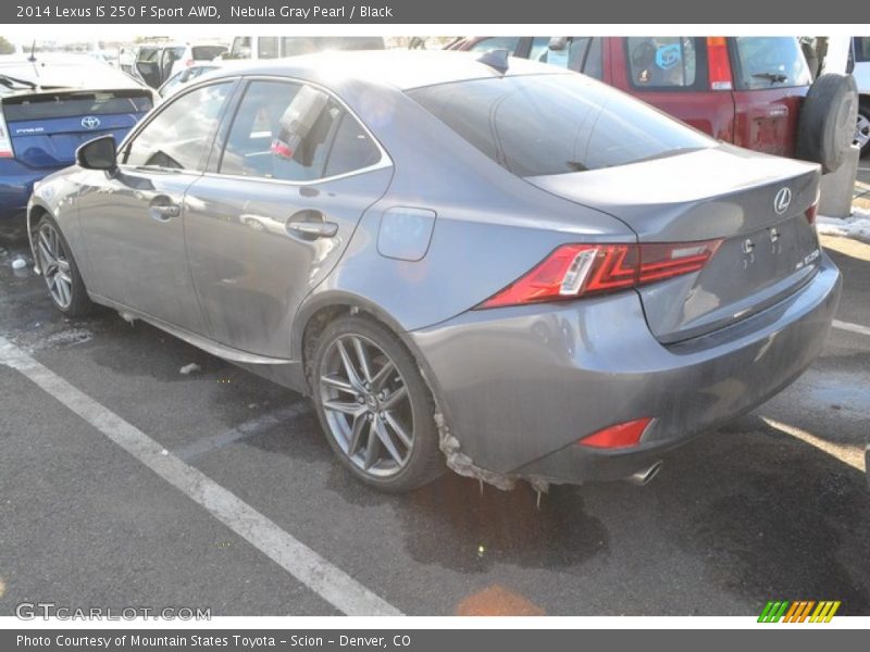 Nebula Gray Pearl / Black 2014 Lexus IS 250 F Sport AWD