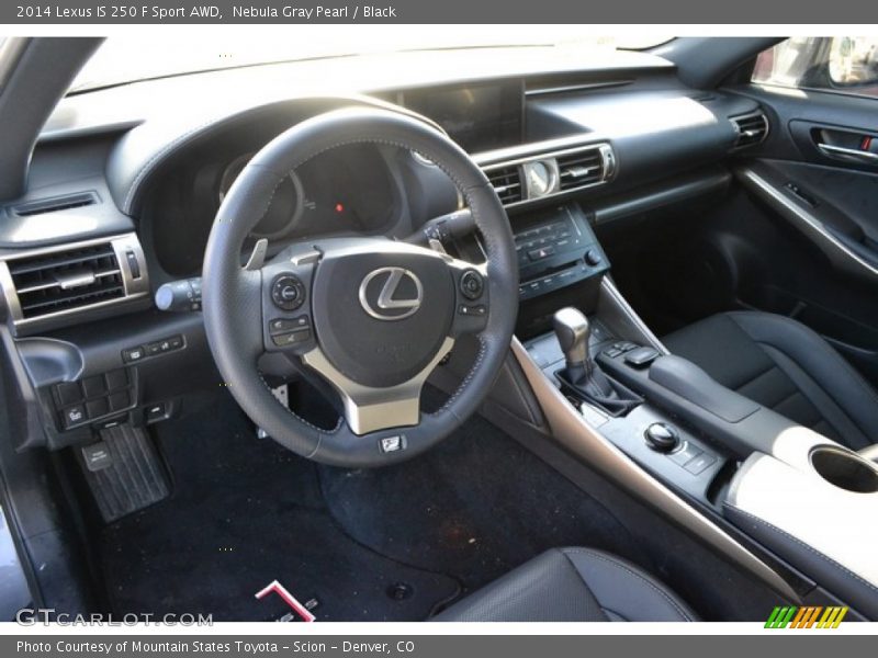 Nebula Gray Pearl / Black 2014 Lexus IS 250 F Sport AWD