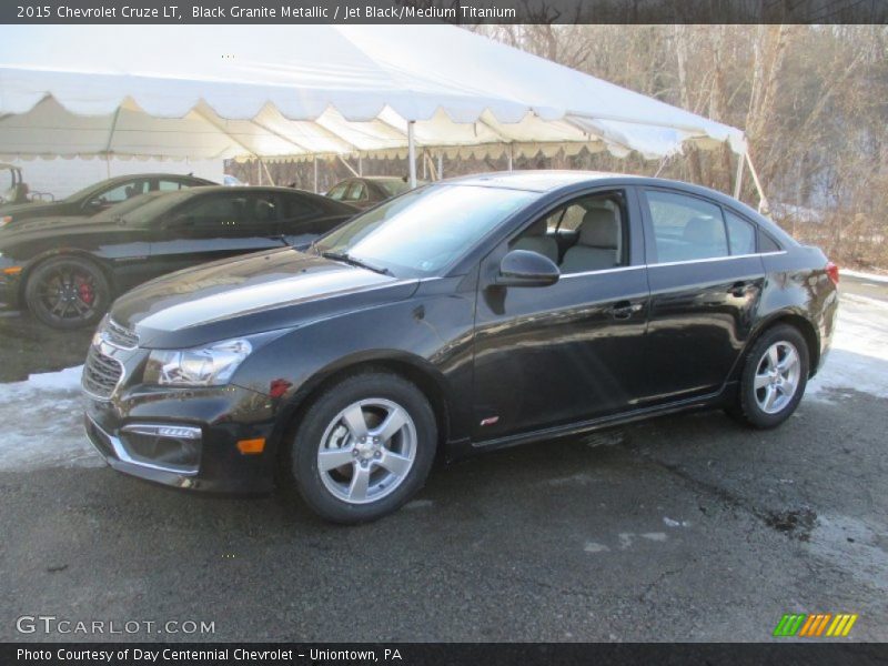 Black Granite Metallic / Jet Black/Medium Titanium 2015 Chevrolet Cruze LT