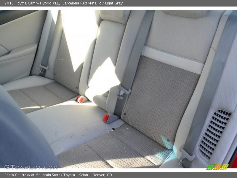 Barcelona Red Metallic / Light Gray 2013 Toyota Camry Hybrid XLE