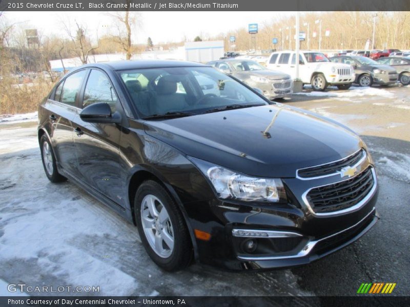 Black Granite Metallic / Jet Black/Medium Titanium 2015 Chevrolet Cruze LT
