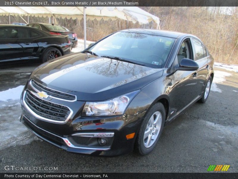 Black Granite Metallic / Jet Black/Medium Titanium 2015 Chevrolet Cruze LT