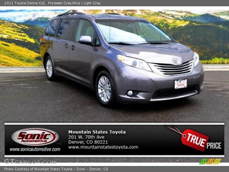 Predawn Gray Mica / Light Gray 2011 Toyota Sienna XLE