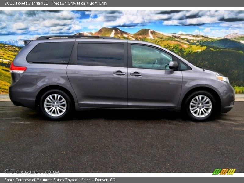 Predawn Gray Mica / Light Gray 2011 Toyota Sienna XLE