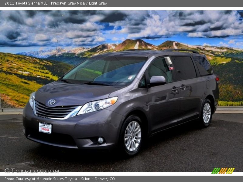 Predawn Gray Mica / Light Gray 2011 Toyota Sienna XLE