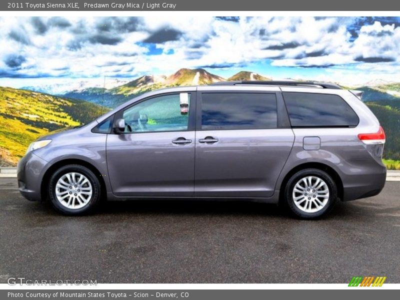 Predawn Gray Mica / Light Gray 2011 Toyota Sienna XLE