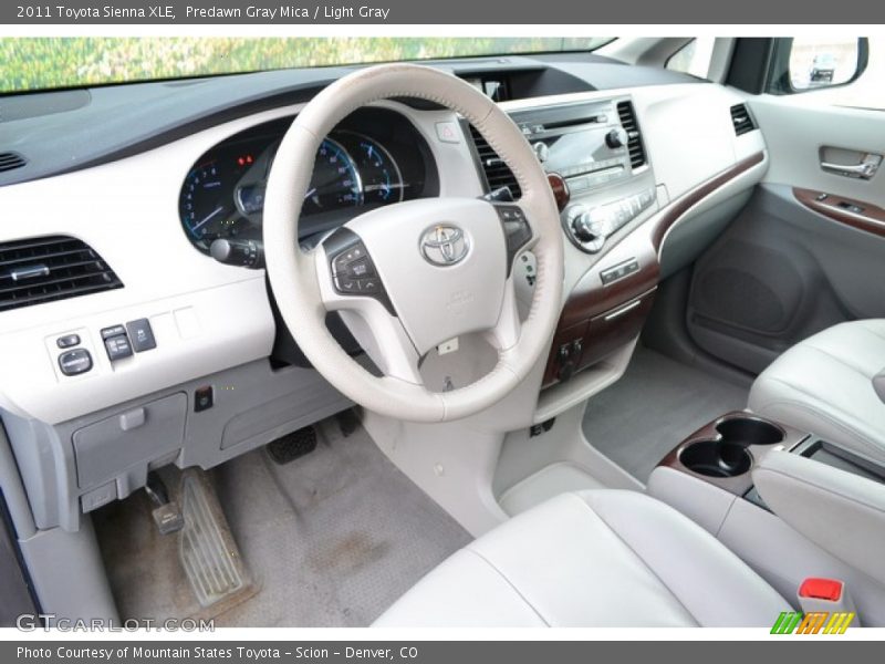 Predawn Gray Mica / Light Gray 2011 Toyota Sienna XLE