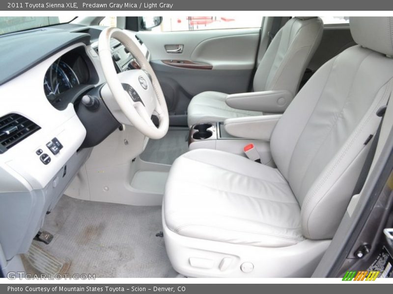 Predawn Gray Mica / Light Gray 2011 Toyota Sienna XLE