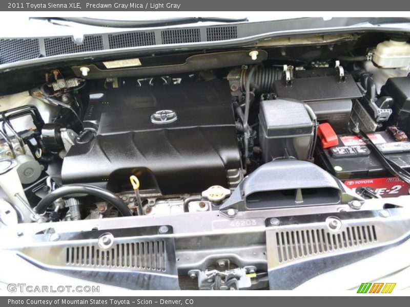 Predawn Gray Mica / Light Gray 2011 Toyota Sienna XLE