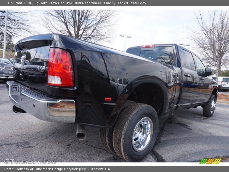 Black / Black/Diesel Gray 2015 Ram 3500 Big Horn Crew Cab 4x4 Dual Rear Wheel