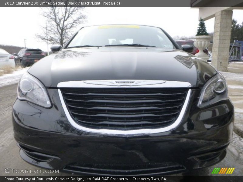 Black / Black/Light Frost Beige 2013 Chrysler 200 Limited Sedan