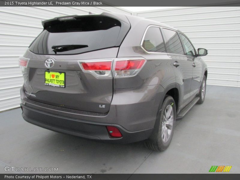Predawn Gray Mica / Black 2015 Toyota Highlander LE
