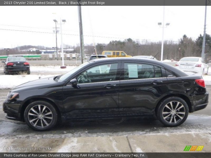 Black / Black/Light Frost Beige 2013 Chrysler 200 Limited Sedan