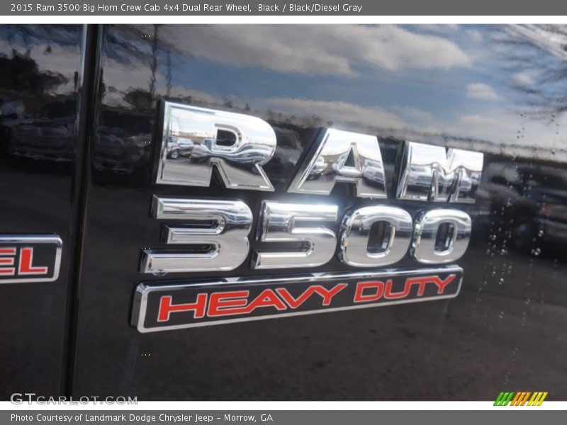 Black / Black/Diesel Gray 2015 Ram 3500 Big Horn Crew Cab 4x4 Dual Rear Wheel