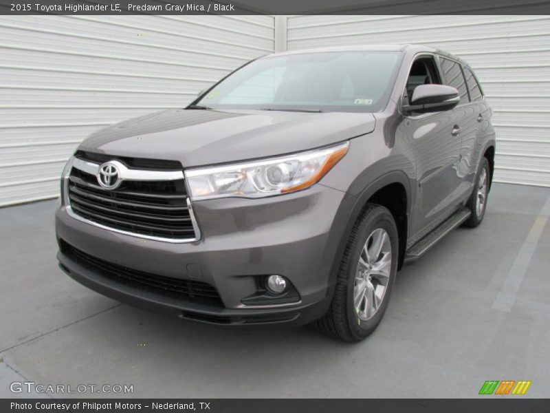 Predawn Gray Mica / Black 2015 Toyota Highlander LE