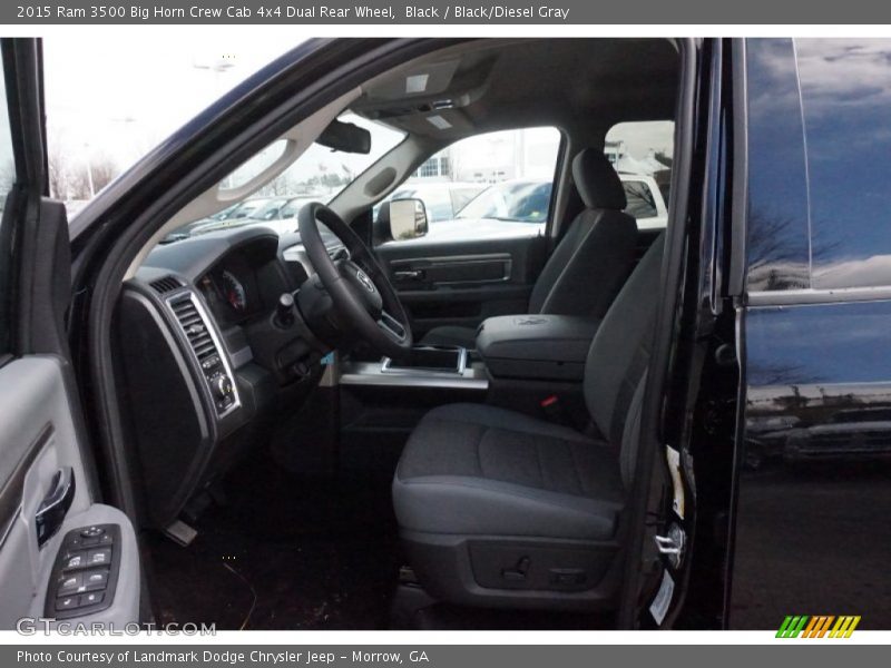 Black / Black/Diesel Gray 2015 Ram 3500 Big Horn Crew Cab 4x4 Dual Rear Wheel