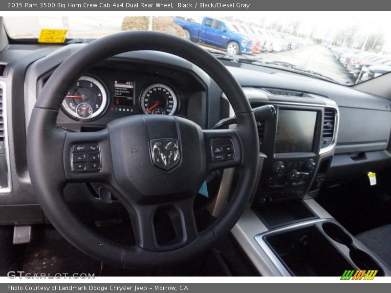 Black / Black/Diesel Gray 2015 Ram 3500 Big Horn Crew Cab 4x4 Dual Rear Wheel